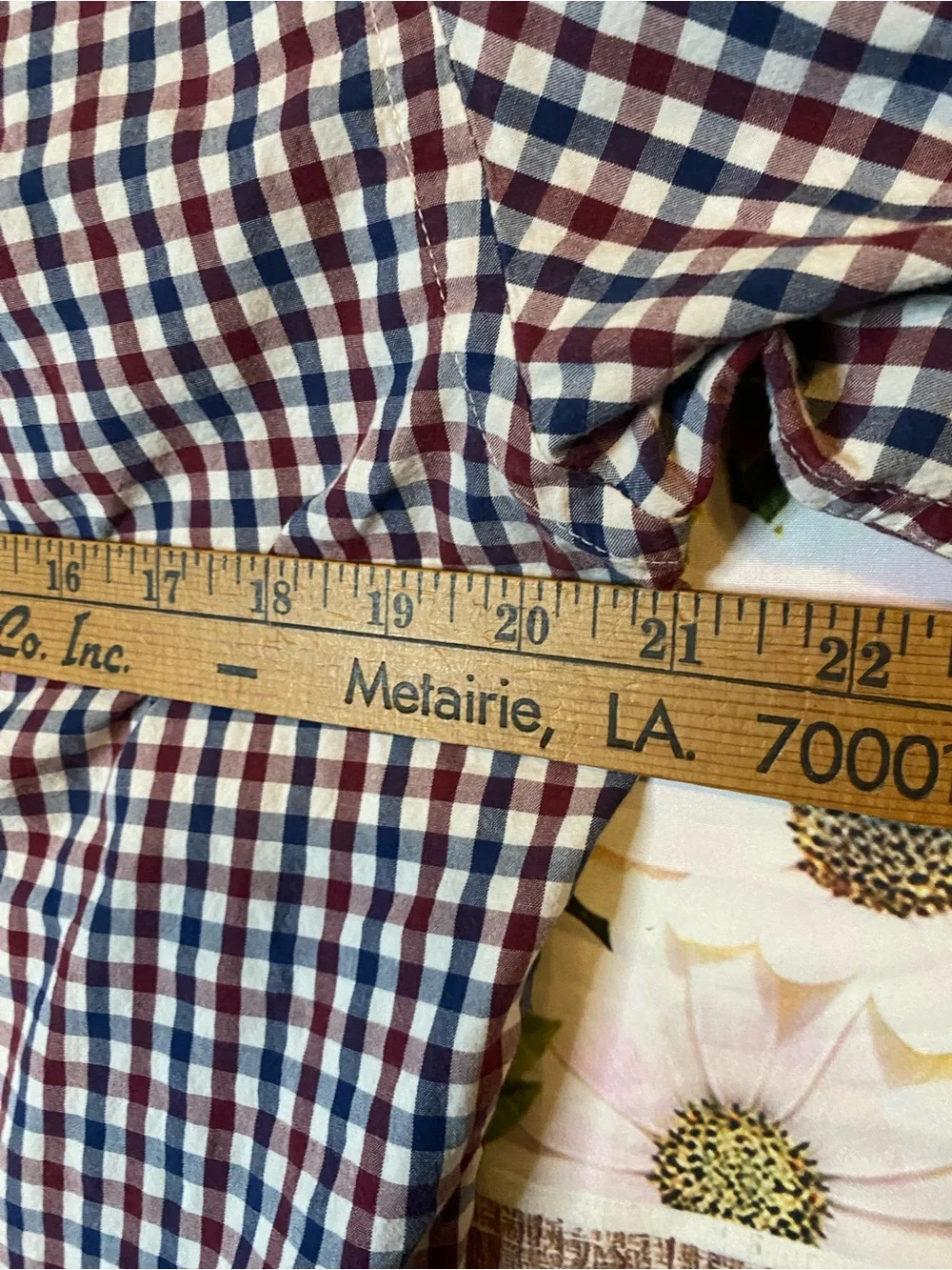 J. Crew Men's Navy, Red and White Gingham Button-Down Shirt